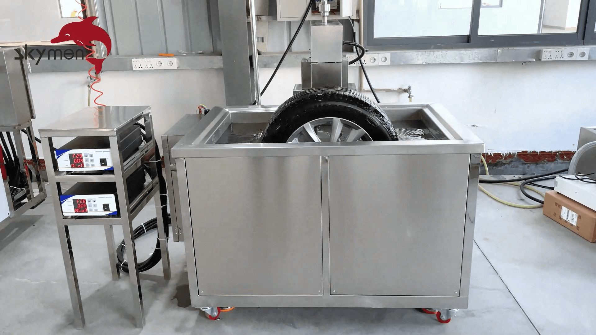 Heavy-duty rim cleaning with skymen ultrasonic wheel cleaner