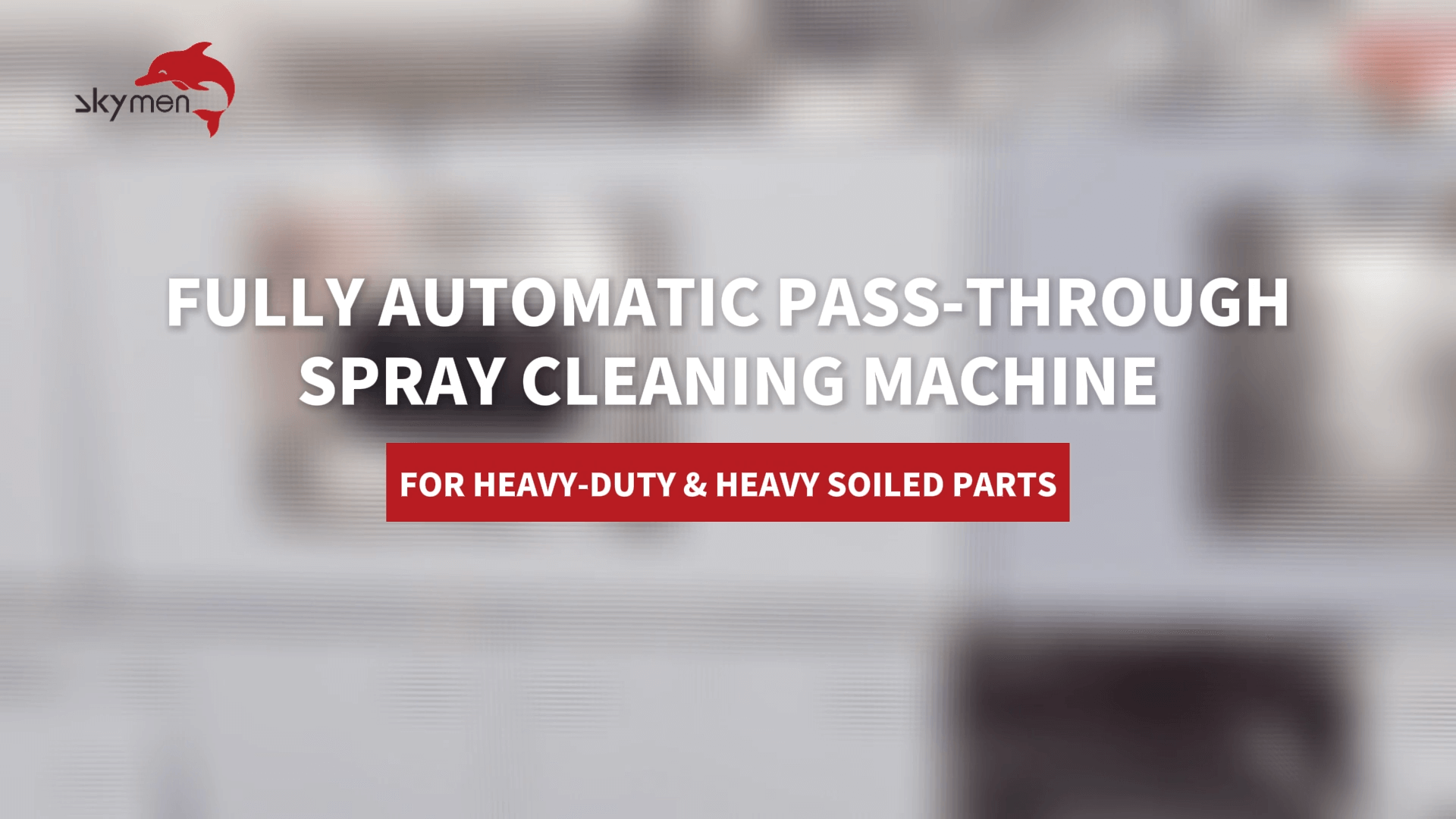 Skymen fully automatic pass-through spray cleaning machine
